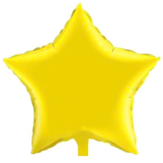 Folinis balionas žvaigždė, geltona