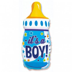 Folinis balionas pieno buteliukas “It’s a boy”