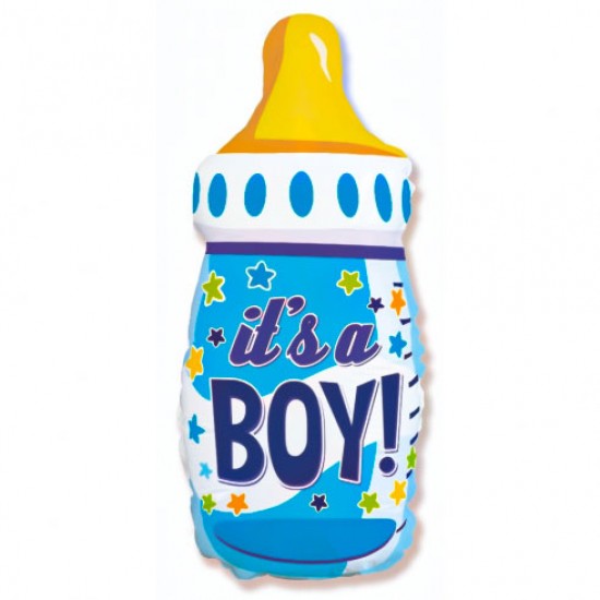 Folinis balionas pieno buteliukas “It’s a boy”