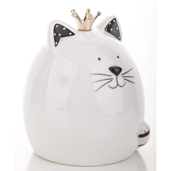 Ceramic piggy bank cat