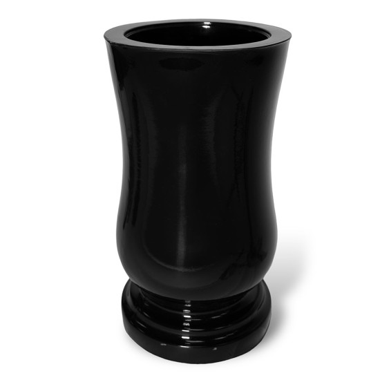 Ceramic mourning vase, 28 cm.