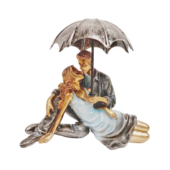 Pora,  sėdinti po skėčiu, pilka,18cm