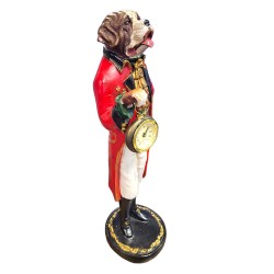 Senbernaras, statulėlė su laikrodžiu, 43 cm.