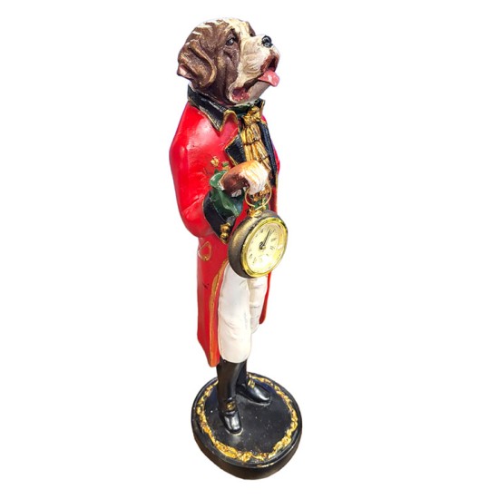 Senbernaras, statulėlė su laikrodžiu, 43 cm.
