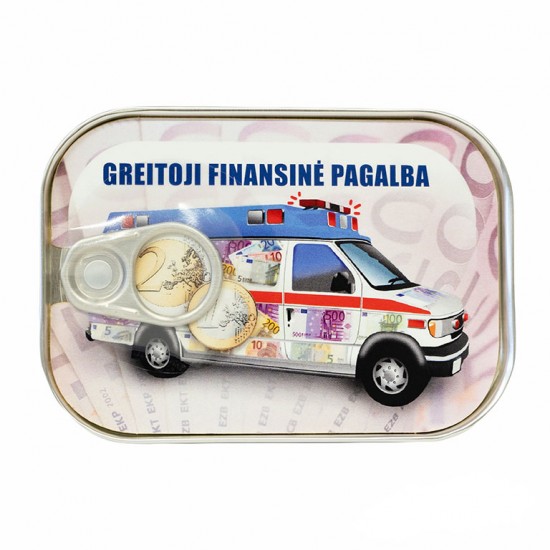 Skardinė pinigams dovanoti „Greitoji finansinė pagalba“