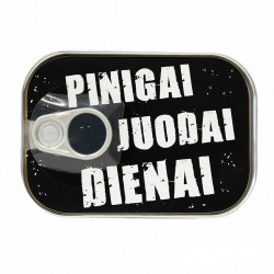 Skardinė pinigams dovanoti „Pinigai juodai dienai“