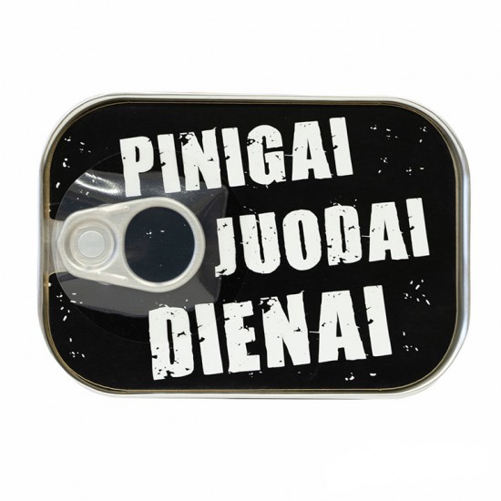 Skardinė pinigams dovanoti „Pinigai juodai dienai“