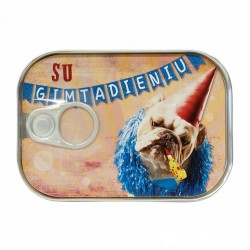 Skardinė pinigams dovanoti „Su gimatdieniu“