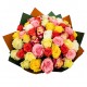 50 spalvotų rožių miksas