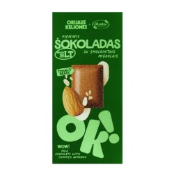 Pieninis šokoladas su smulkintais migdolais ORIJAUS KELIONĖS®, 70 g