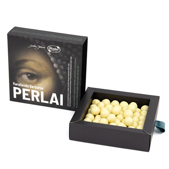 Hazelnuts with white chocolate, oranges and sea salt "Pearls of Queen Barbora", 150 g