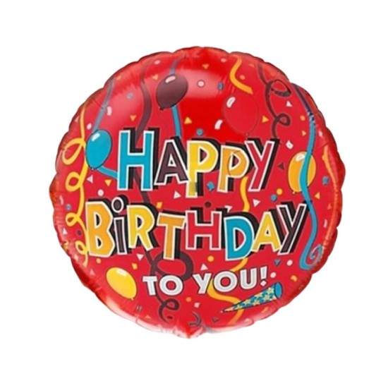 Folinis balionas "Happy birthday"