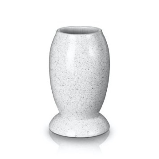 Keramikinė balta vaza