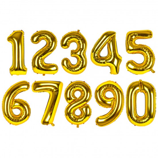 Helium balloons numbers