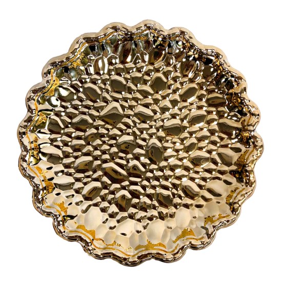 Aukso spalvos lėkštė/padėkliukas