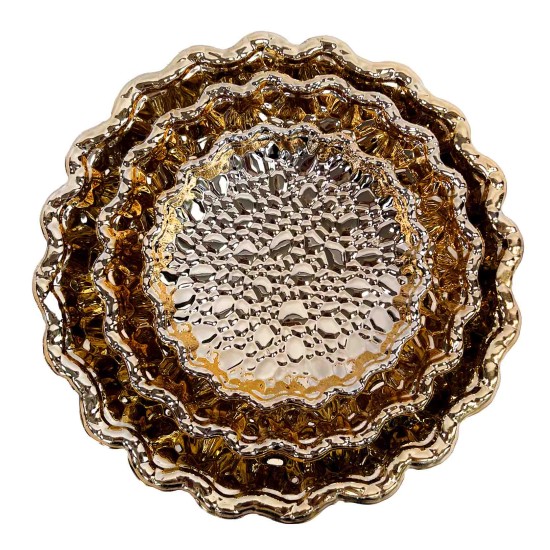 Aukso spalvos lėkštė/padėkliukas