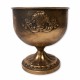 Sendinta metalinė vaza taurės pavidalo