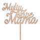 Medinis užrašas „Myliu Tave Mama”