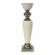 Žvakidė keramikinė, balta 38 cm.