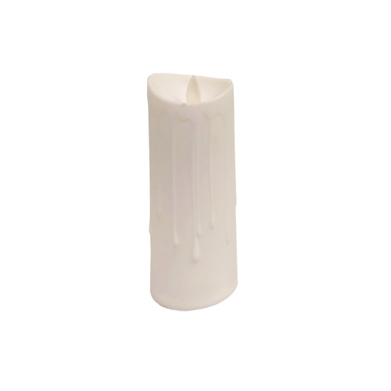  Led žvakė, balta, 16cm