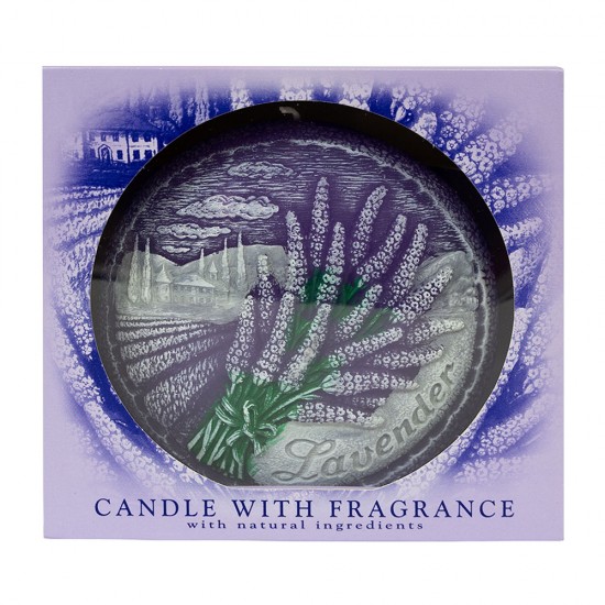 Aromatinė žvakė levandų kvapo, 13cm