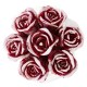 Aromatinė žvakė rožių puokštė, burgundinė, 17 cm.