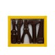 Juodojo šokolado (50 %) figūrų rinkinys „Šokoladiniai įrankiai“, 160 g