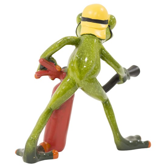 Frog figurine fireman