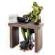 Frog figurine accountant
