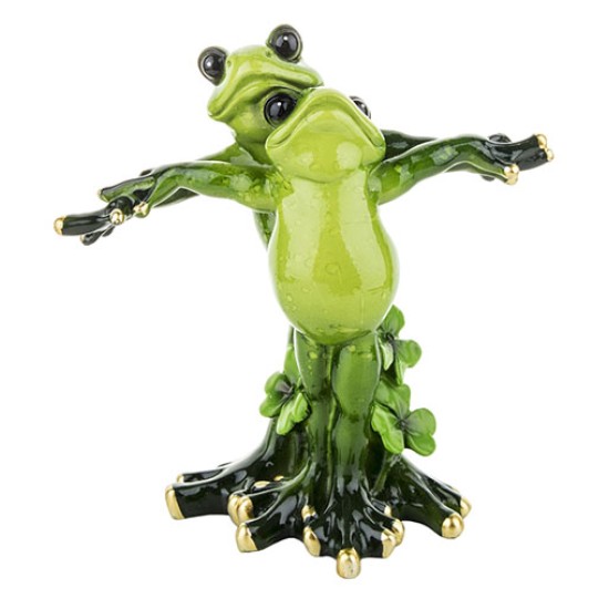 Figure of frogs in two